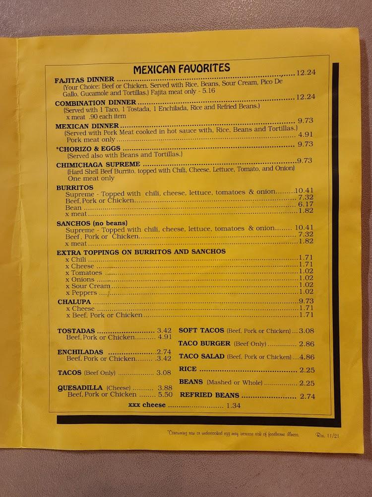 Anchor Inn Restaurant Menu image 2