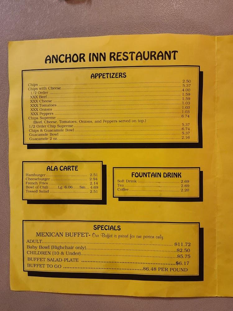 Anchor Inn Restaurant Menu image 4